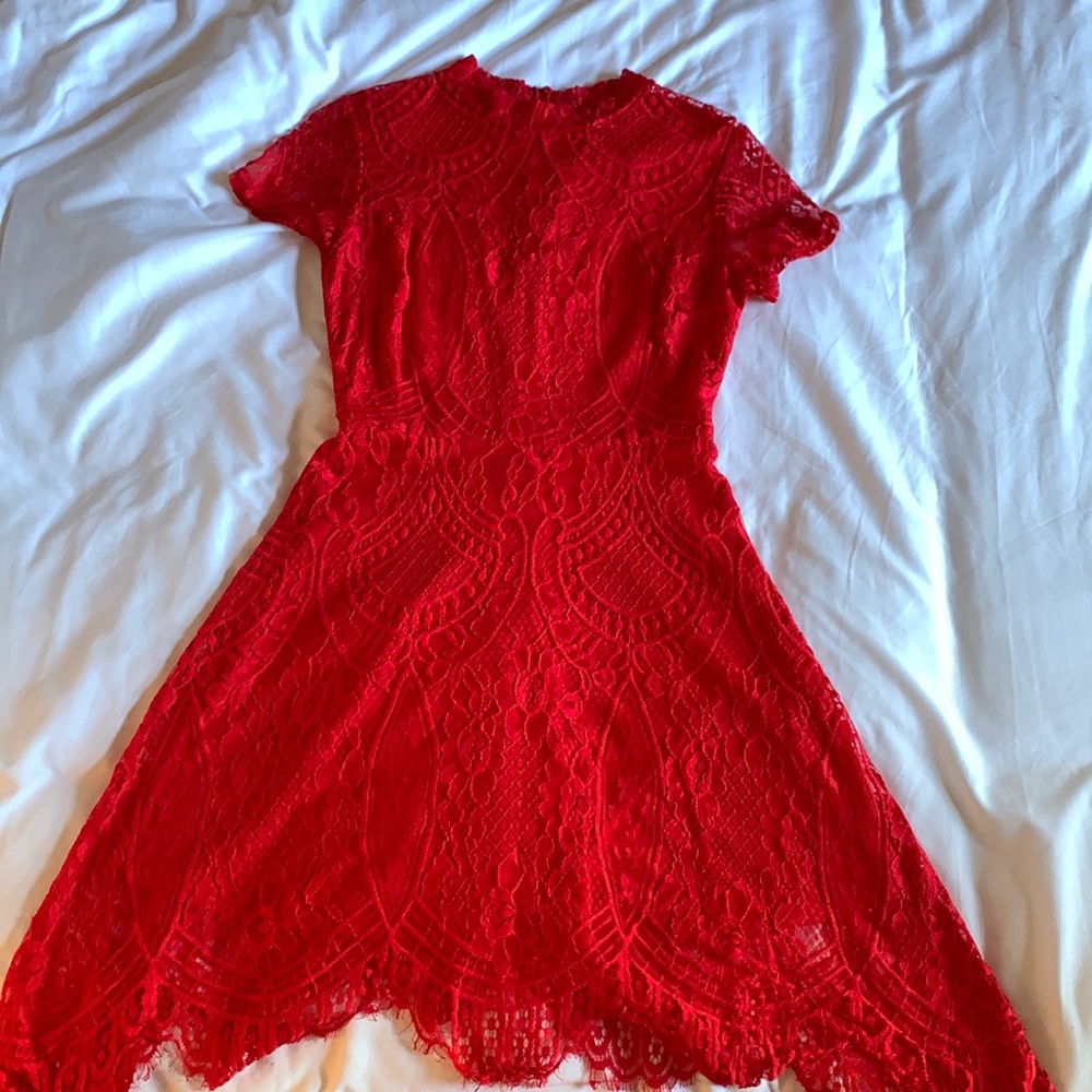 Red Francesca’s dress, size S.